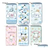 Portemonnee Meisje Schattig Kuromi Melody Mti Functie Bloemenprint Kinderaccessoires Grote Capactiy Tas Kinderen Verjaardagscadeau Drop Delivery Babymat Otx21