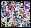 50pcs Lot Astronaut Stickers and Other Outer Space Exploration Laptop Trolley Case Skateboard Car Stickers8942405