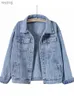 Women's Leather Faux Leather 2022 Women Jackets Spring outwear denim coat Solid turn down collar cotton jacket for female plus size S-3XL YQ240116