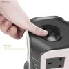 Prise de câble d'alimentation Prise britannique Multiprise verticale Extension britannique Protection contre les surtensions Tour 8 prises 4 prises USB Port de charge 2,1 A Cordon de 6,5 pieds Câble de 2 m YQ240117