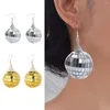 Dangle Earrings Vintage Disco Mirror Ball Drop For Women Sweet Cute Cool Y2k Aesthetics Fashion Trend Jewelry