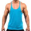 Herrtankstoppar BigSweety Summer Style Jogger Gym Singlet Training Bodybuilding Top Vest Shirt ärmlös fitness Bomull för män