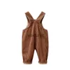 Hosen 9m-36m Baby Boy Girl Hosen Cord-Jumpsuit für Baby Casual Spring Kleinkind Overalls Girls Jungen lässig Playsuit Hosen 2023 H240508
