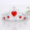 Corona da principessa per ragazze Accessori per capelli tiara in plastica a 9 colori Bella testa di cristallo marche Festa di compleanno per bambini Regalo di Natale ZZ