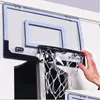 Ballen Kinderen Kinderen Hangende Basketbalring Binnendeur Wandmontage Mini Basket Balbord Speelgoedset Met Pomp Jongens Geschenk 230811 Drop D Dho3F