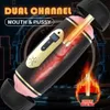 Autres articles de beauté de santé Mâle automatique 2 en 1 succion masturbateur tasse vibrateur pipe masturbation poche chatte vagin adulte machine pour hommes Q240117