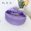 Borsa da donna di lusso con strass di cristallo annodato con strass di diamanti Borsa da donna Borsa da sera brillante con pochette per cena 240117