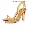 With Box red bottoms Sapatos de salto alto. Designer heels Dress shoes Women Pump Platform Peep toes Sandals Woman high heel shoes