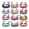 Charm Bracelets Nepal Hand-woven Colorful Tassel Check Ethnographic Friendship Bracelet Lucky