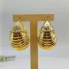 EMMA Fashion Dubai Gold Color Big Circle Earring Geometric Statement Drop Female Oversize Bold Jewelry Accessory 240116