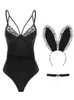 Advanced Rabbit Girl Velluto Cosplay Divertimento Intimo Sexy No Take Off Stanza privata Flirtare Sling Sleepwear Lingerie Set 240117