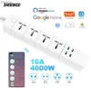 Prise de câble d'alimentation WIFI Smart Power Strip Universal fonctionne avec Alexa Googlehome Multi Plug quatre prises 4AC Socket 4USB 16A Voice Control UK/EU/US/AU YQ240117