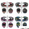 Motorcykelhjälmar Bekväma utanför Road Motocross Hjälm Motorcykelhjälmar Anti-Scratch Casco Capaceter Öppna Face Offroad ATV Cross R DHJTK