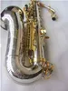 High-end original 037 estrutura um-para-um modelo E-flat tune profissional saxofone alto tubo de cobre branco corpo sax banhado a ouro com estojo