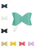 Girls solid Hairbows leather Hairpins Women Hair Ties Holder Big Bows Hair Clips Baby Barrettes Student Party Hair Headress 12colo9743226