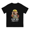 Homens Camisetas Bob O Construtor Podemos Fixá-lo Ring Up Camiseta Gráfico Homens Tops Vintage Goth Verão Poliéster Roupas Harajuku Camisa