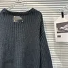 Pull ample en laine épaisse avec chaîne en métal ajouré, nouvelle collection