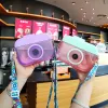 400ml Children's Water Bottles Creative Camera Plastic Cup Net Red Cartoon Straw Drinking Student Portable Cups LL