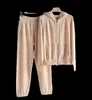 Womens Tracksuits Winter loro Cashmere Sweater Pants Apricot Black Suit piana