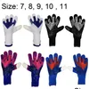 Sports Gloves 4Mm Design Men Goalie Soccer Goalkeeper Thicken Fl Latex Foam Professional Training Football 221021 Drop Delivery Dha65