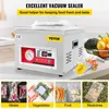 VeVor Food Vacuum Packing Machine DZ260A Commercial Chamber Sealer Kitchen Meat Bag Packaging Saver Sealing 240116