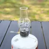 Lampe de Camping bougie à gaz rétro abat-jour en verre atmosphère tente extérieure lanterne pour randonnée sac à dos pique-nique pêche 240117