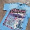 Męskie koszulki Piekło As Star Dios Neuron Tour Capsule 10 T Shirt wysoko wydrukowana z vintage myjnie i ręcznie robione kolor Fading T240117