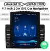 새로운 2G+64G 9.7 인치 유니버설 카 GPS 내비게이션 자동 라디오 안드로이드 10 USB Bluetooth FM USB 4G WiFi SWC 미러 링크 OBD2 후면 카메라