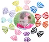 35quot carino stampa a strisce colorate Fiocco piccolo Bambini Neonate Fermagli per capelli Forcine Barrettes Accessori per capelli Gifts7211109