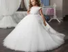 PLBBFZ Ragazze Estive Vestono Bianco Rosso Bambini Vestiti di Natale Bambini Lunghi Abiti da Sposa per Feste da Principessa 10 12 Anni Abiti Q0718540235