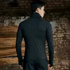 Mäns T-shirts Men's Long Sleeve T-shirt Turtleneck Stretch Tight Clothing Jogger Gym Running Training Backing Shirt Casual Long Sleeved Manl2312.21