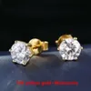 Valentine Luksusowa cena D. VVS 1CT 2CT Round Moissanite S925 Silver 10K 14K 18K Real Gold Diamond Coldings