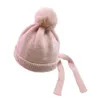 2020 children039s wool hat autumn and winter baby warm knitted hat autumn baby wool ball ear caps infant cap8859311