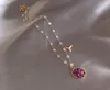 S1162 bijoux de mode collier sirène Sea039s fille Super fée collier ras du cou perles de cristal pendentif collier 1971118
