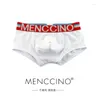 Majaki Menccino Cotton Men's Metties Seksowne szczupłe dopasowanie modne nisko wznoszące się sportowe młodzieżowe bokserzy