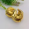 EMMA Fashion Dubai Gold Color Big Circle Earring Geometric Statement Drop Female Oversize Bold Jewelry Accessory 240116