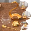 Set di stoviglie 1 set barattolo di condimento creativo a forma di cigno contenitore per zucchero sale spezie per cucina