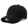 Ball Caps Couple's Fashion Hole Casual Cap Washed Old Hat Sun Protective Soft Top Smooth Plate Baseball