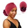 Bloem Tulband Nieuwe Dames Mode Hoofddoek Grote Gebloemde Hijaabs Indiase Hoed Dame Schoonheid En Haarverzorging Cap Chemotherapie Cap Turbante