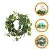 Decorative Flowers Wreath Holder Eucalyptus Christmas Decor Artificial Leaves Wreaths Rings