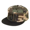 Beanie/Skull Caps Black Cloth Camouflage Hip Hop Caps Snapback Hat Vuxen utomhus Casual Sun Baseball Cap Gorra de Hip Hop J240117