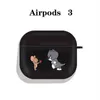 Mobiltelefonfodral söt tecknad liten mus och kattskydd för AirPods 1/2 Case AirPods3 AirPods Pro Generation TPU Case Gift YQ240117