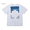 24sssummers Luxurys T-shirt da uomo e da donna Designer Abbigliamento T-shirt larghe Uomo Casual Street Graffiti Felpa T-shirt a maniche corte Offes Bianco% 90 1770