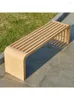 Camp Furniture Outdoor Bench Park Chair Anti-corrosion Wood Pattern Square Garden Courtyard Shopping Mall Public Leisure Row