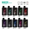 100% originele Breze Stiik 6000 soezen wegwerp elektrische sigaret wegwerppods 10ML Ejuice bijgevuld LED-display 950mah oplaadbare RGB wegwerppods vapes