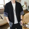 Abbigliamento etnico Kimono giapponese Uomo Cardigan Streetwear Tradizionale Samurai 4XL 5XL Haori Camicia da uomo Yukata Camicie maschili