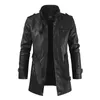 Chaqueta de invierno de PU para hombre, abrigo cortavientos de calle, ropa de cuero para hombre, chaqueta gruesa de lana, abrigo informal para hombre M-4XL 240116