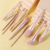 BEILI 1011-teiliges rosa Make-up-Pinsel-Set, vegan, für Augenbrauen, Wimpern, Puder, Kunsthaar, Foundation-Pinsel, Make-up-Tools für Frauen, 240116