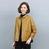 Spring Autumn Women Short Loose Coat Korean Version Pu Leather Clothes Office Lady Jackets For Women Faux Fur Casual Coat 240117
