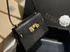 Высококачественные дизайнерские сумки на плечо Роскошные сумки Женские модные сумки Сплошной цвет Y S-образной сумки Черная телячья кожа Классика Диагональная крокодиловая кожа Стильная сумка-конверт
